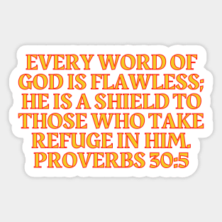 Bible Verse Proverbs 30:5 Sticker